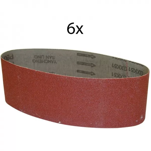 Brusný pás 530 x 75 mm/K60 (6 ks) Güde 58304