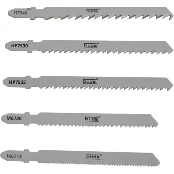 Náhradní pilové listy (5 ks) k přímočarým pilám Güde 58156