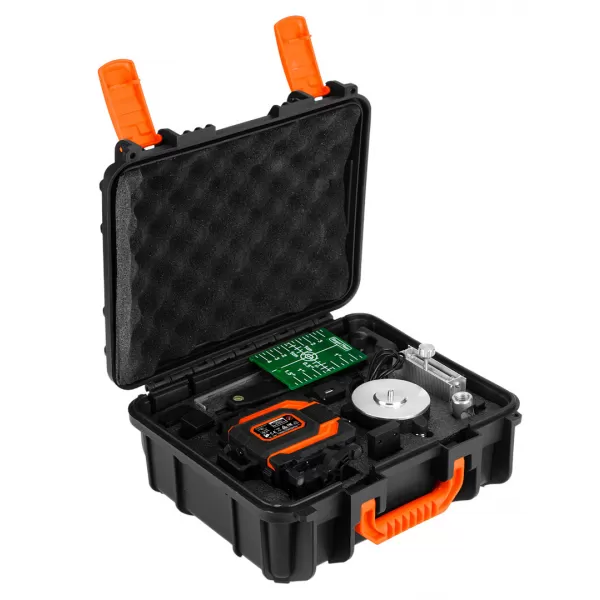 Laser 3D, 25 m, 12 čar, zelený, magnetický držák, kufr NEO tools 75-140