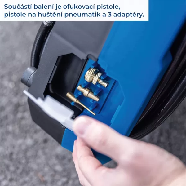 Bezolejový mobilní kompresor 230V Scheppach Air Force 7