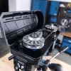 Stojanová vrtačka s křížovým laserem a LED osvětlením Scheppach TBM 300 Vario