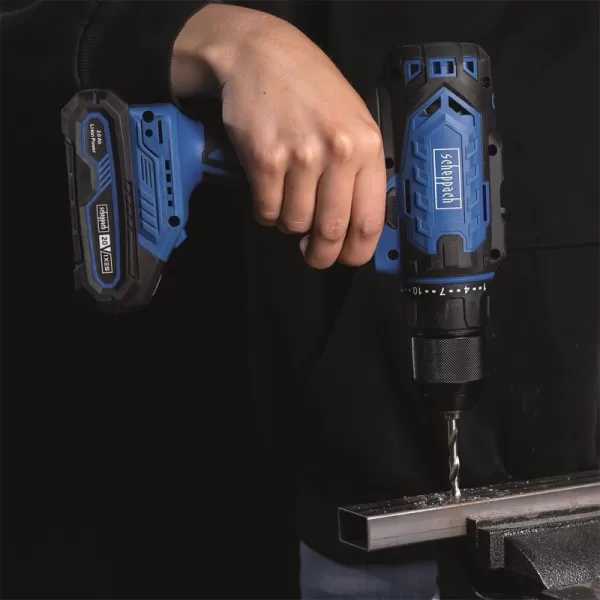 Aku vrtací šroubovák IXES 20V/2,0Ah/2,4A Scheppach C-DD45-X-SET S