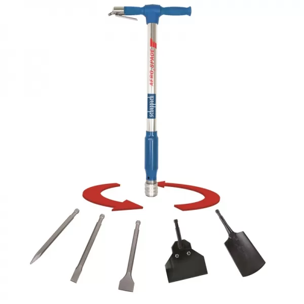 Pneumatické multifunkčné náradie Scheppach Aero 2 Spade 5v1