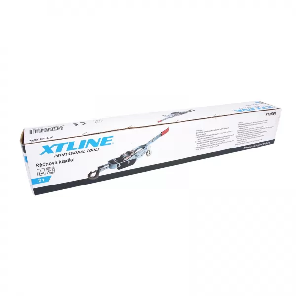 Ráčnová kladka 4000 kg, lano 3 m Xtline XT19799