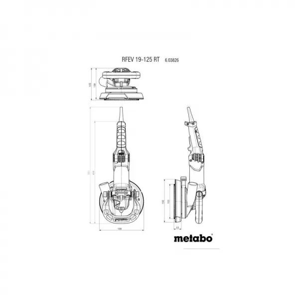 Renovační fréza Metabo RFEV 19-125 RT