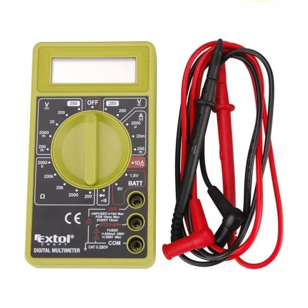 Multimeter digitální (U, I, R) s akustickou signalizací CE EXTOL CRAFT 600011