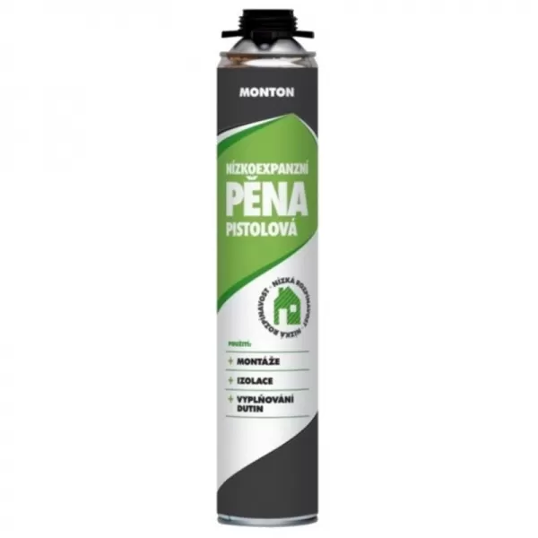 Nízkoexpanzní montážní pistolová pěna 750ml SOUDAL MONTON