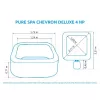 Bazén vířivý nafukovací Pure Spa - Chevron Deluxe 6 AP Marimex 11400292