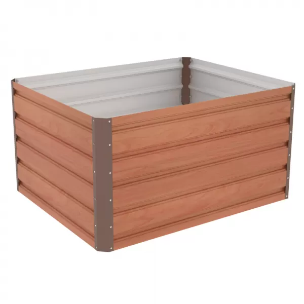 Vyvýšený záhon G21 Daisy 100 x 80 x 52 cm, plechový, hnědý