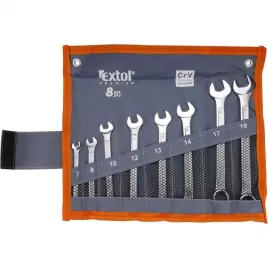 Klíče očkoploché sada 8ks 7-19mm CrV EXTOL PREMIUM 6319