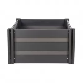 Vyvýšený záhon G21 Crop Duo 106 x 106 x 57, WPC, Eben