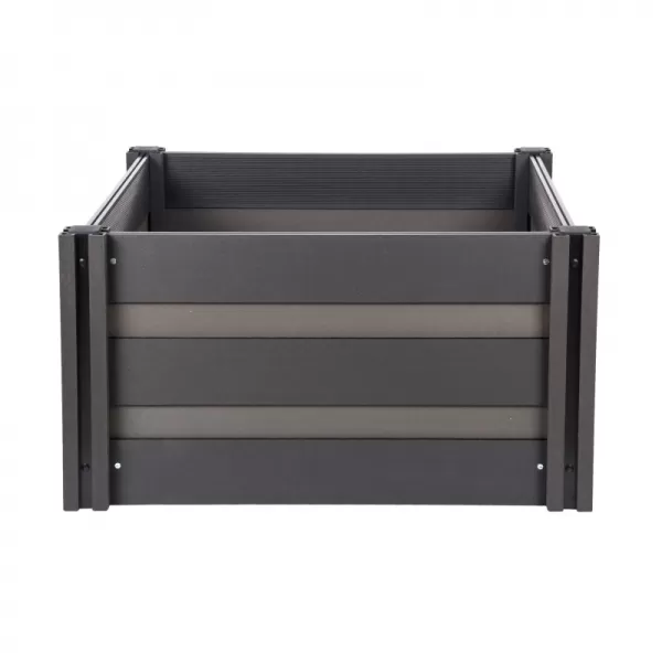 Vyvýšený záhon G21 Crop Duo 106 x 106 x 57, WPC, Eben