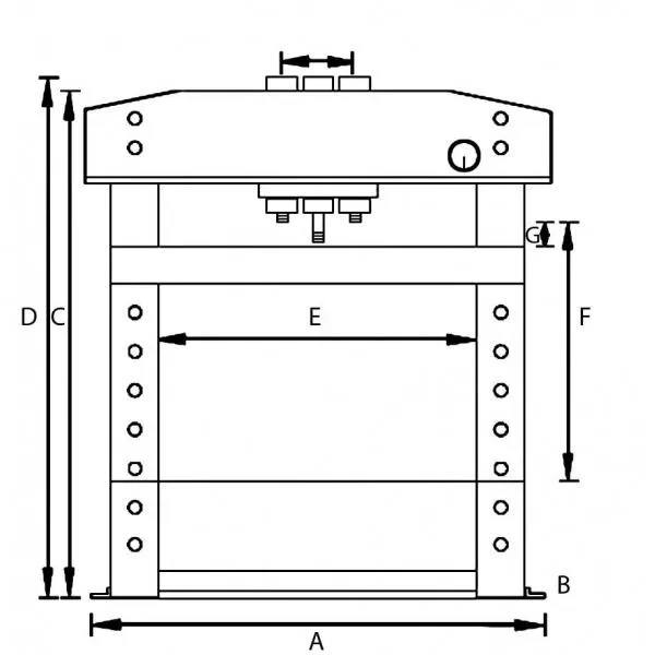 Hydraulický lis Unicraft WPP 30 E