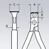 Čelní štípací kleště pro elektroniku Knipex 64 01 115