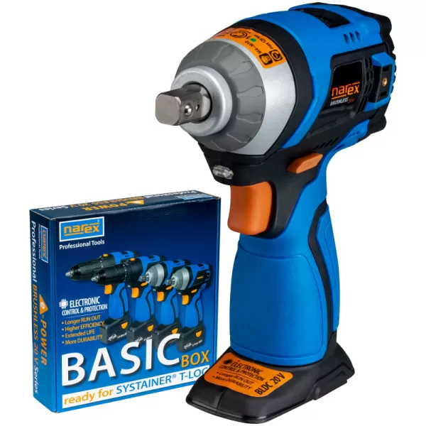 Aku bezuhlíkový rázový utahovák 20V/bez aku ASR 200-3SB BASIC BOX Narex 65405311