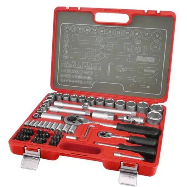 Klíče nástrčné sada 75ks 1/4 a 1/2" EXTOL PREMIUM 6521