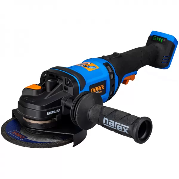 Aku úhlová bruska 60V, bez aku s možností nastavení tří pracovních režimů Narex 65405684