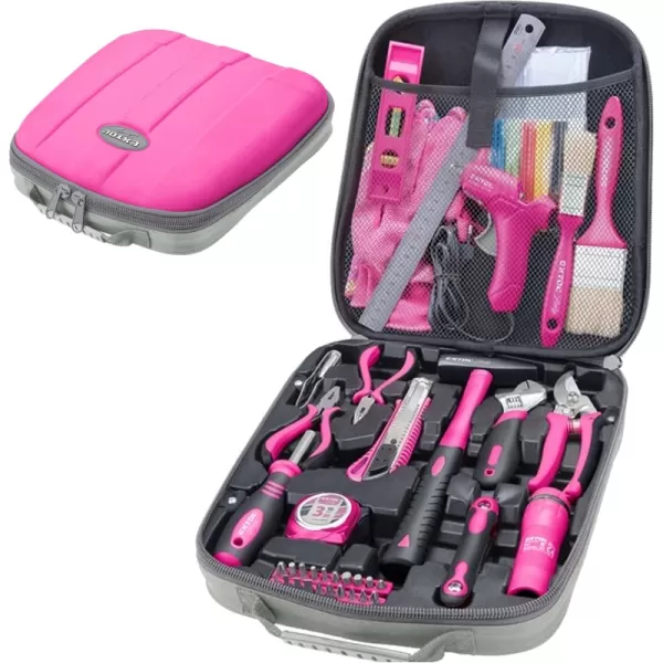 Univerzální růžová sada nářadí 68ks EXTOL LADY 6593
