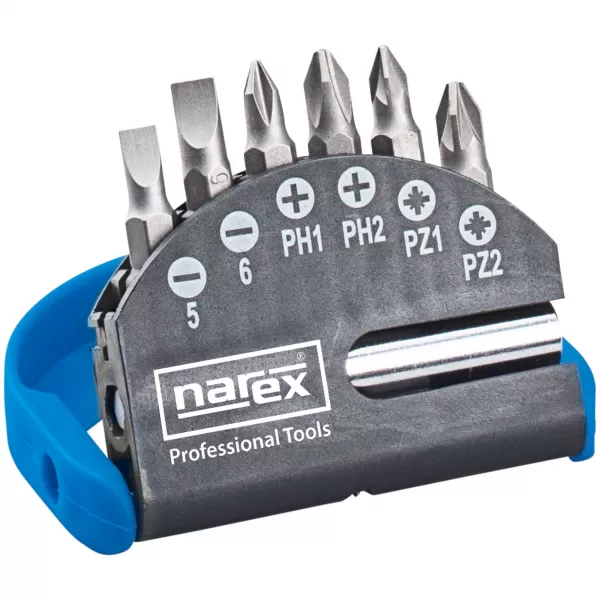 7dílná (kapesní) sada šroubovacích bitů 7-Bit Box Narex 65404058