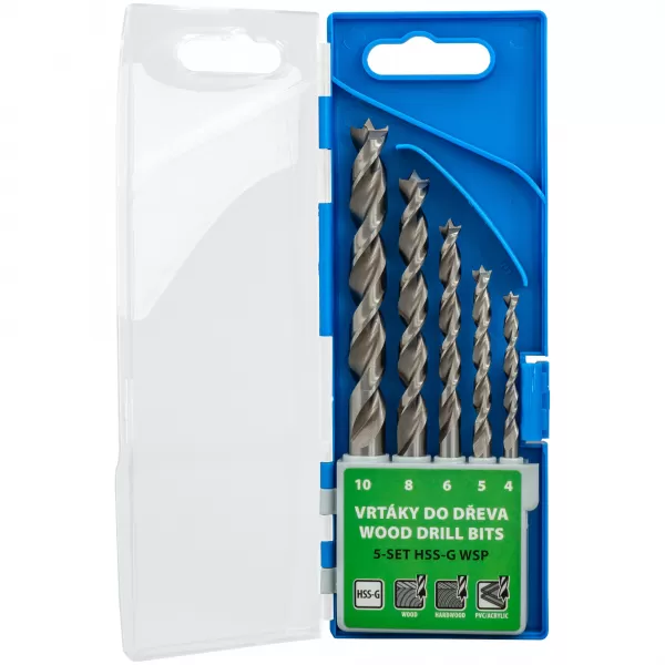5dílná sada vrtáků do dřeva 5-SET HSS-G WSP Narex 65405607