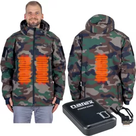 Vyhřívaná bunda + PWR banka Narex Camouflage SET CHJ-XL (65406040)