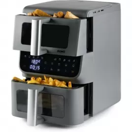 Vertikální dvojitá horkovzdušná fritéza 3,5+6,5 l - DOMO DO550FR