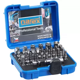 37dílná sada šroubovacích bitů a ořechů 37-Bit Box Narex 65404060