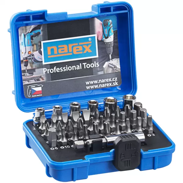 37dílná sada šroubovacích bitů a ořechů 37-Bit Box Narex 65404060