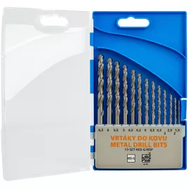 13dílná sada vrtáků do běžné oceli 13-SET HSS-G MSP Narex 65405601