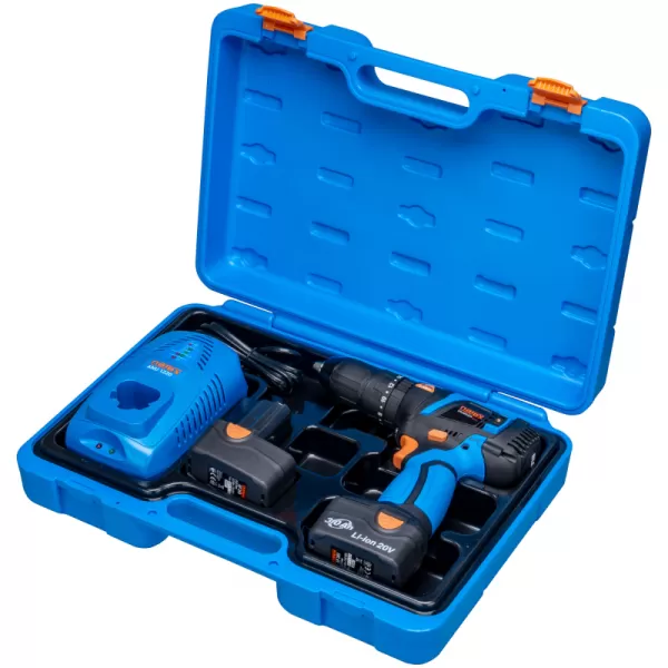 Aku bezuhlíkový příklepový šroubovák ASP 203-2B 20V 2x3,0Ah Narex 65405305