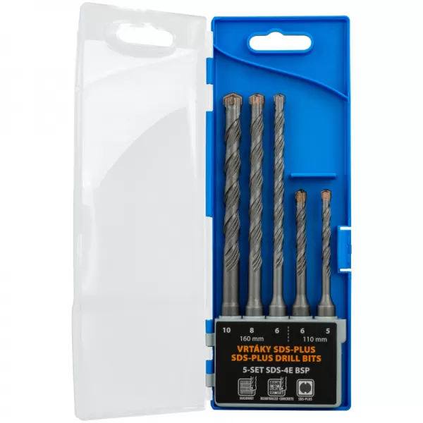 Vrtáky pro kladiva SDS-Plus Narex 5-SET SDS-PLUS NSP 65405610
