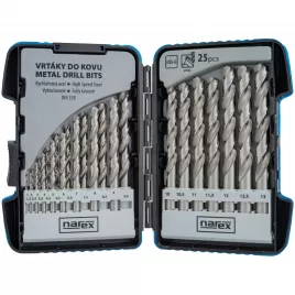 25dílná sada vrtáku do běžné oceli 25-SET HSS-G MSP Narex 65405603