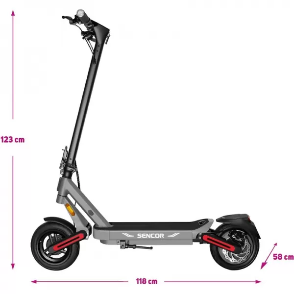 Elektrická koloběžka SCOOTER S71 DARK Sencor 68000204