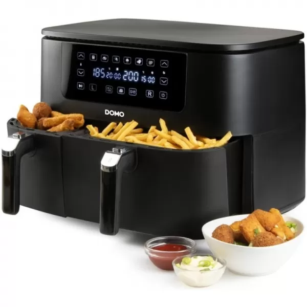 Dvojitá horkovzdušná fritéza 3+6 l DOMO DO546FR