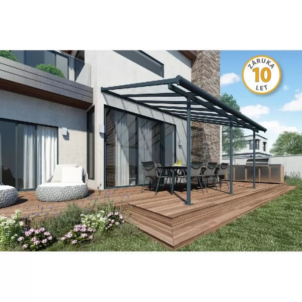 Pergola Palram Sierra 5400 šedá 3 x 5,46