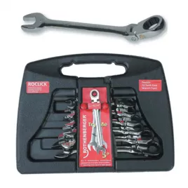7-dílná sada očkových ráčnových klíčů ROTHENBERGER ROCLICK