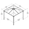Záhradný altánok Palram Palermo 3000
