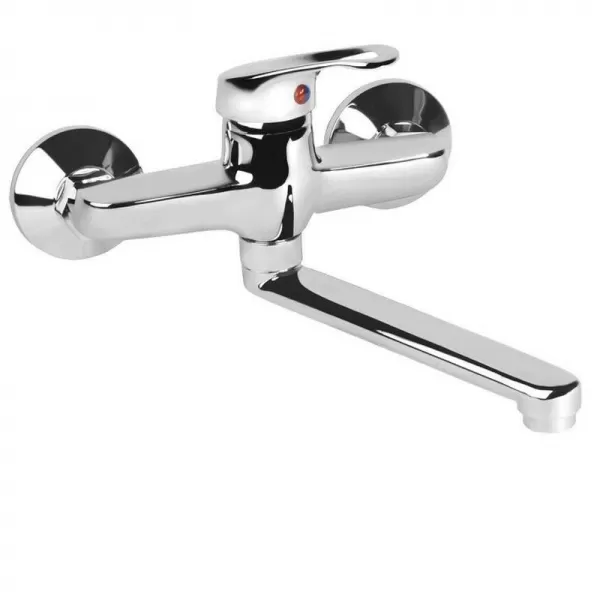 Baterie umyvadlová dřezová rozteč 100mm rovné ramínko 20cm VITTORIA 72008