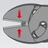 Vysoce výkonné kleště TwinForce na štípání drátu Knipex 73 71 180