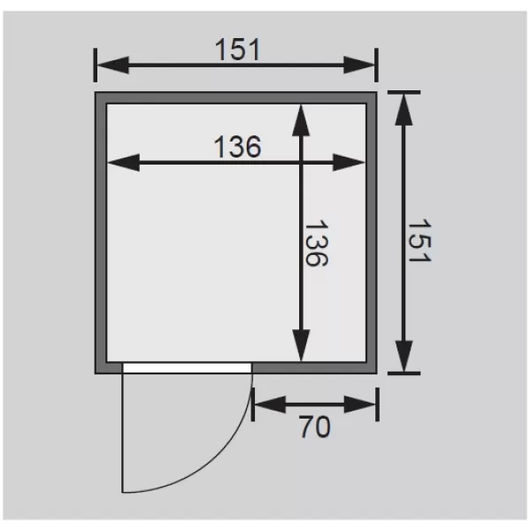 Finská sauna KARIBU NORIN (75588)