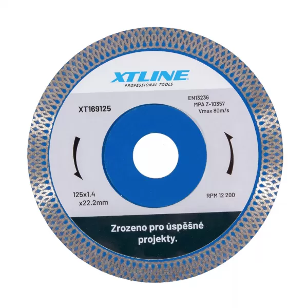 Kotouč diamantový turbo 200x2,0x10x25,4/22,2 mm XTline XT169200