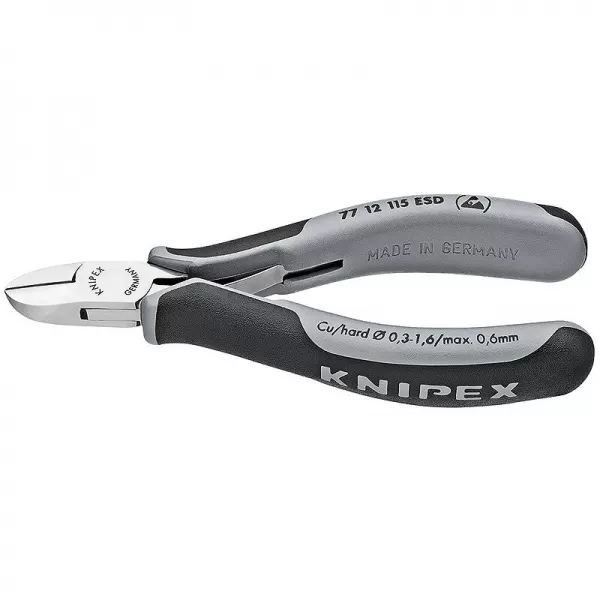 Boční štípací kleště pro elektroniku ESD Knipex 77 12 115 ESD
