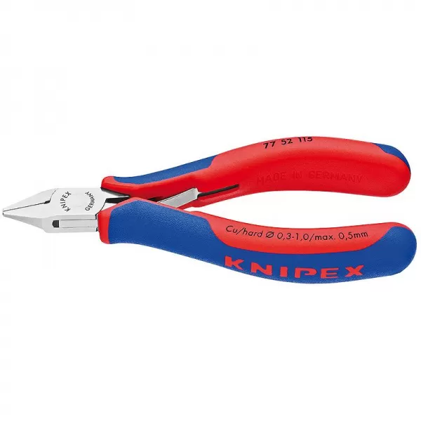 Bočné strihacie kliešte na elektroniku Knipex 77 52 115