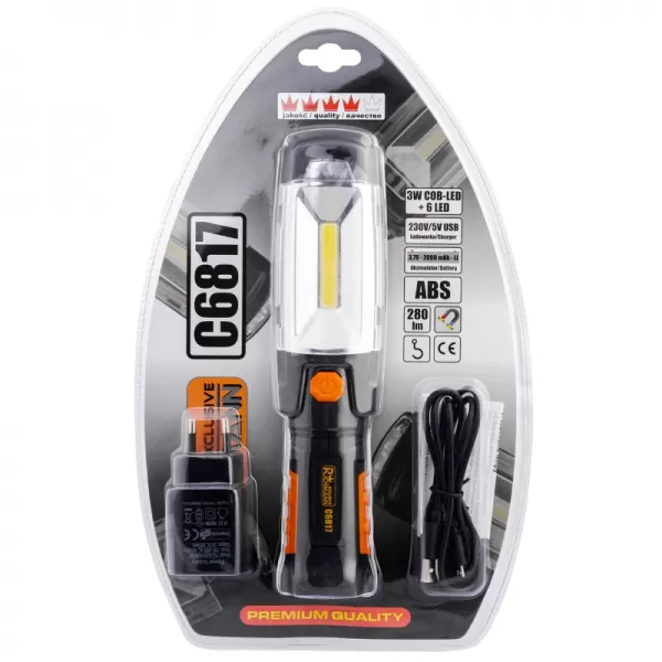 Svítilna pracovní nabíjecí RICHMANN | 280 lm, 2000 mAh