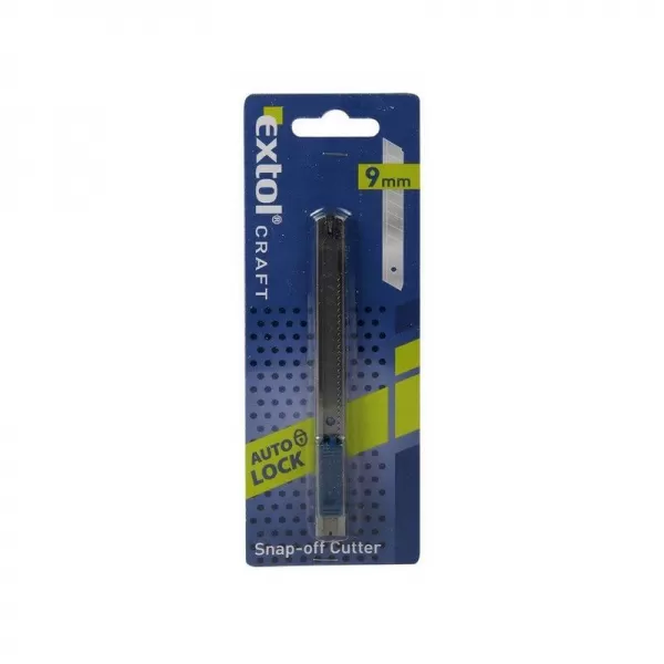 Odlamovací nôž celokovový nerez 9mm AUTO-LOCK EXTOL CRAFT 80043