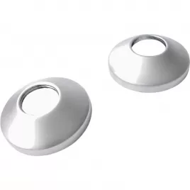 Kryty potrubí pro nástěnné baterie 2ks chromové lesklé BALLETTO 81061