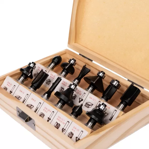 Sada fréz do dřeva 12dílů STAVTOOL P11137