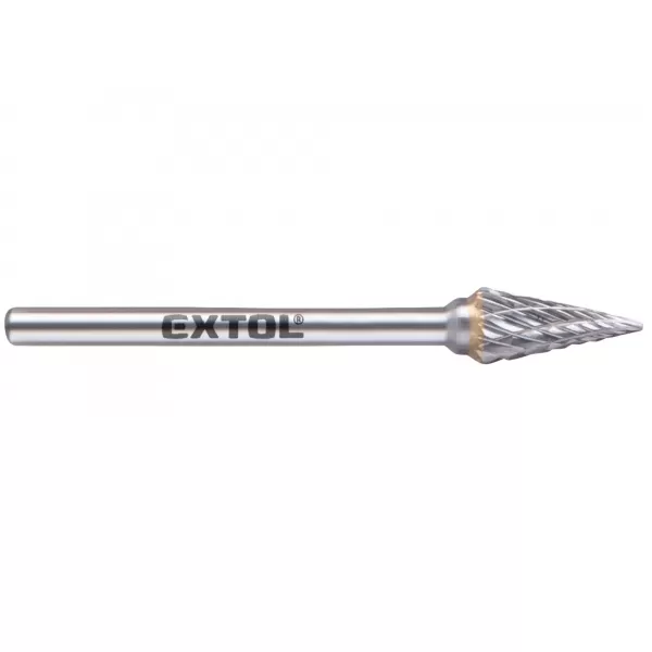 Karbidová kužeľovo-pyramídová fréza, 6x13mm, stopka 3mm Extol Industrial 8703893