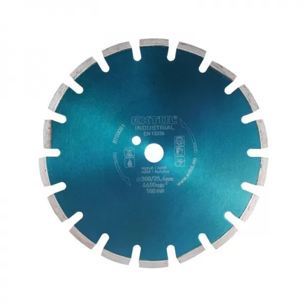 Dia kotouč řezný segmentový na asfalt 350x25,4mm EXTOL INDUSTRIAL 8703092