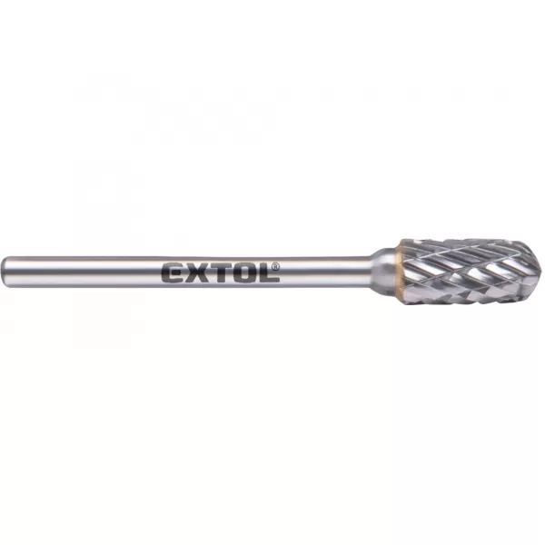 Tvrdokovová valcová fréza s guľovým čelom, 6x13mm, stopka 3mm Extol Industrial 8703823